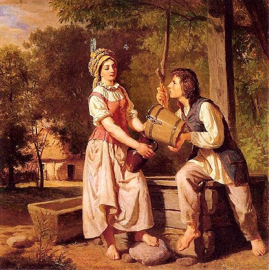 Wojciech Gerson At the well Germany oil painting art